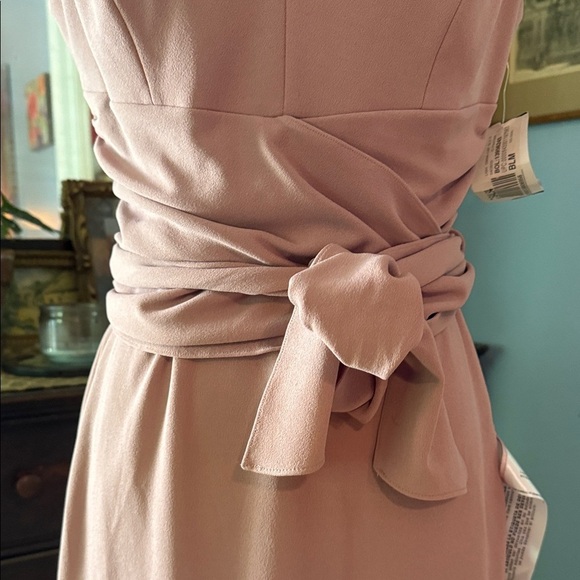 Dress the Population “Dana” Shirred Waist Dress in Light Mauve Size Medium NWT - Picture 7 of 16